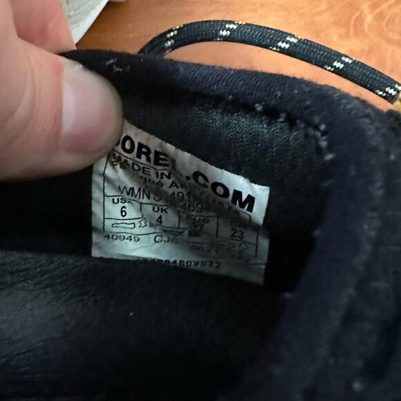 SOREL Women's Kinetic Impact Lace Sneakers Size 6 Athletic Casual Black - Picture 12 of 12